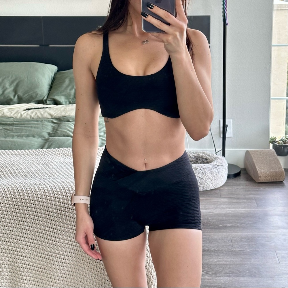 CSB Black Bare Shorts + Top - Crop Shop Boutique